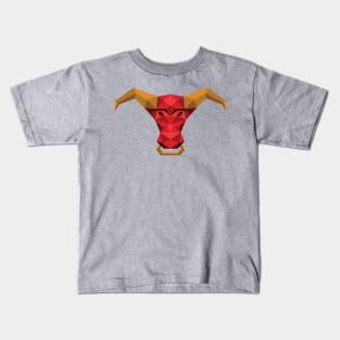 Raging Bull with Nose Ring Kids T-Shirt